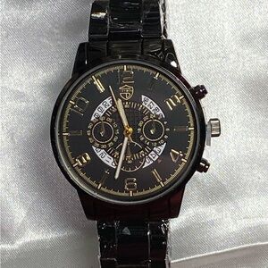 Sophisticated Black and Gold Men's Watch $20 or 2 for $30